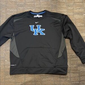 Nike Black ThermaFit Sweatshirt with Blue University of Kentucky Logo